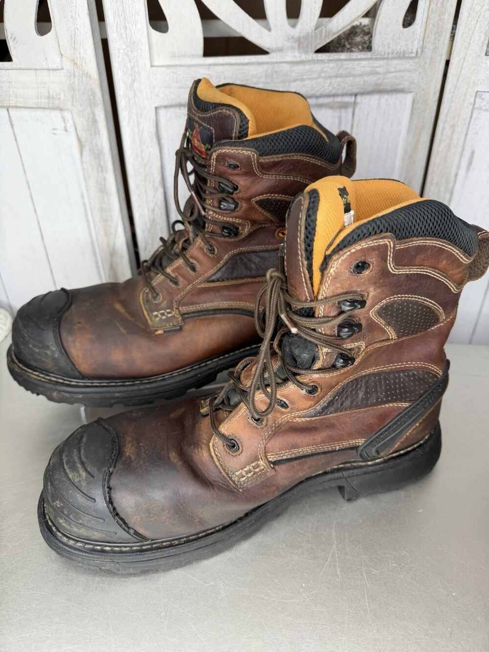 Thorogood VGS 300 Steel Toe Leather Lace Up Work Boots 804-4459 Men’s Size 13